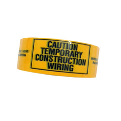 Temporary Construction Wiring Tape - Temp Tape