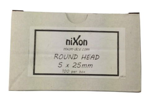 5mm x 25mm Round Head - Nylon Anchor - 250 Pack