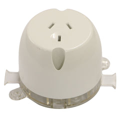 10AMP - Single Plug Base - White