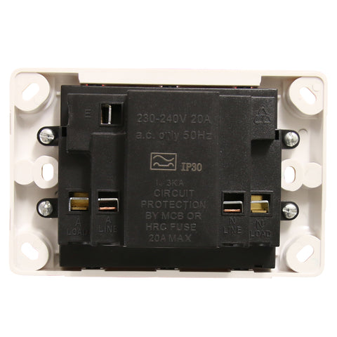 Classic Double 10Amp Powerpoint / GPO Outlet with RCD Protection