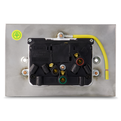 Stainless Steel - Double 10Amp Powerpoint / GPO Outlet