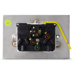 Stainless Steel - Double With Extra Switch 10Amp Powerpoint / GPO Outlet
