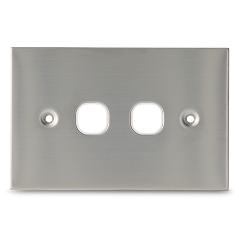 Stainless Steel - 2 Gang Wall Plate