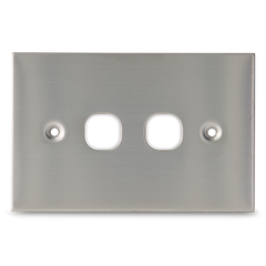 Stainless Steel - 2 Gang Wall Plate