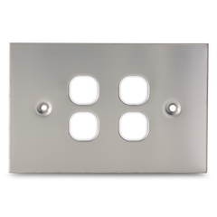 Stainless Steel - 4 Gang Wall Plate