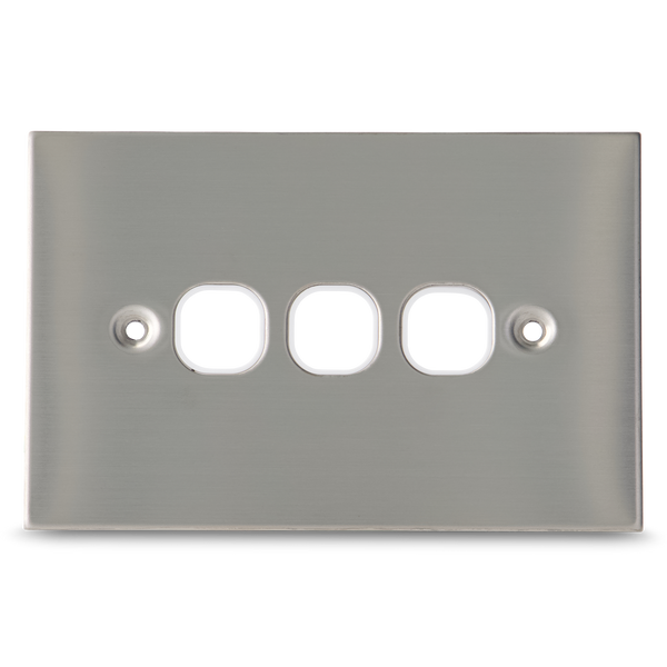 Stainless Steel - 3 Gang Wall Plate