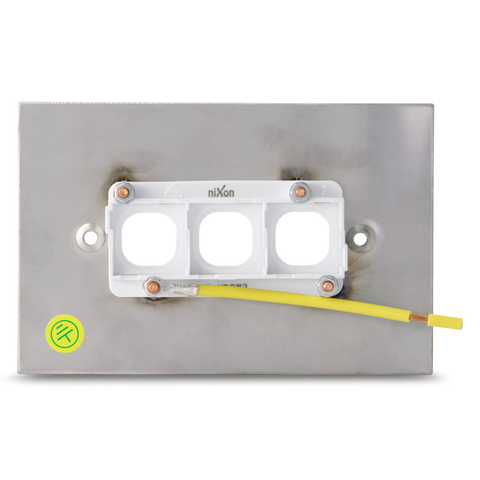 Stainless Steel - 3 Gang Wall Plate