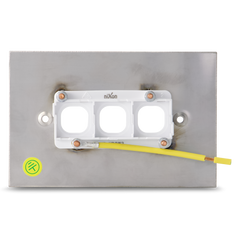 Stainless Steel - 3 Gang Wall Plate