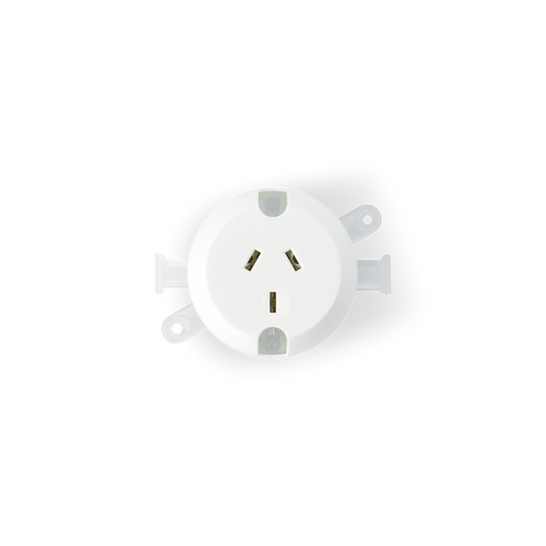 10AMP - Single Plug Base - White
