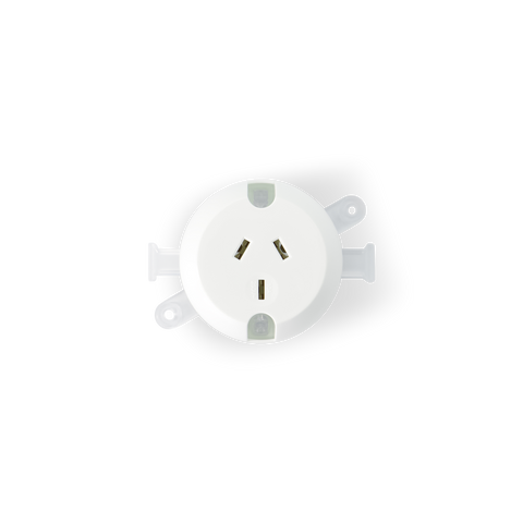 10AMP - Single Plug Base - White
