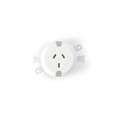 10AMP - Single Plug Base - White