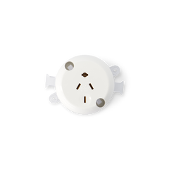 10AMP - Single Plug Base 4 PIN - White