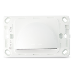 Bull Nose Plate - White