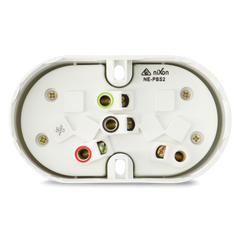 10AMP - Double Plug Base - White