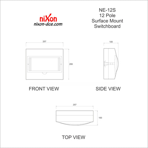 12 Way Surface Switchboard
