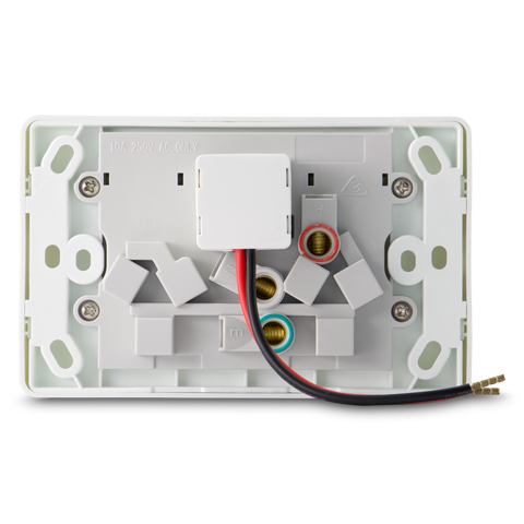 Classic Double 10Amp Powerpoint with Double Powered USB 2.1AMP