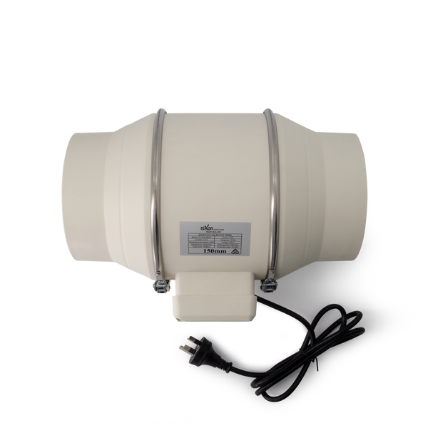 150mm - In-line Fan With Run On Timer