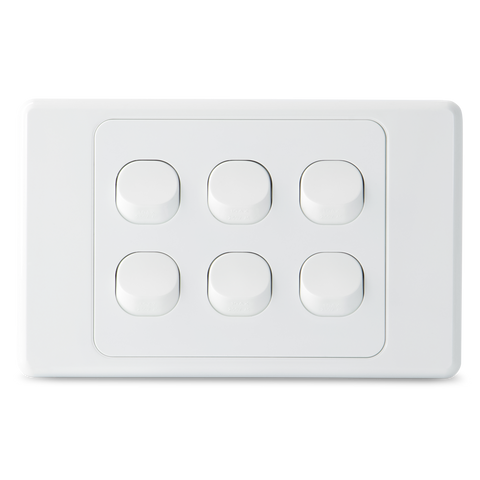 6 Gang - Wall Switch