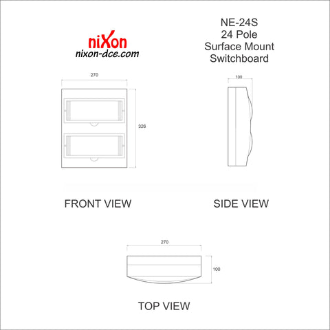 24 Way Surface Switchboard