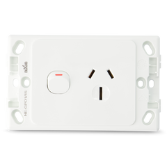 Single 15Amp Powerpoint / GPO Outlet
