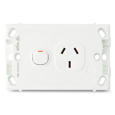 Classic Single 10Amp Powerpoint / GPO Outlet