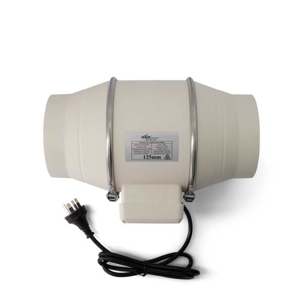 125mm - In-line Fan With Run On Timer