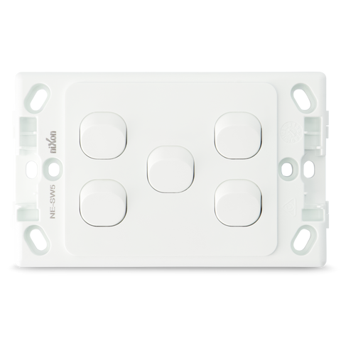 5 Gang - Wall Switch