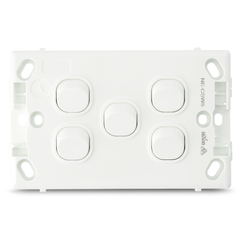 Classic 5 Gang - Wall Switch
