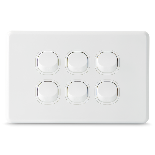 Classic 6 Gang - Wall Switch