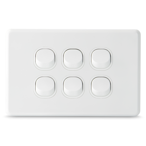 Classic 6 Gang - Wall Switch
