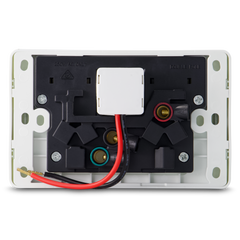 Double 10Amp Powerpoint / GPO Outlet - WITH DOUBLE TYPE A USB - DOUBLE POLE