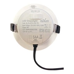 8Watt - 90mm - LED Downlight - TRI Colour - Selectable Switch - Dimmable