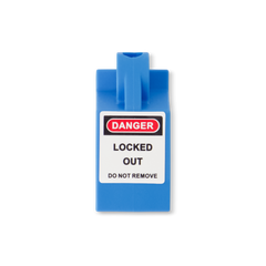 Lock Dog - Medium Circuit Breaker Lock Off - Blue