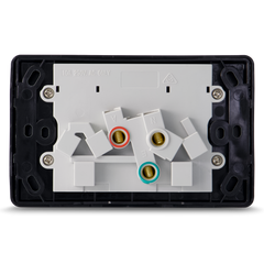 Double 10Amp Powerpoint / GPO Outlet - Black
