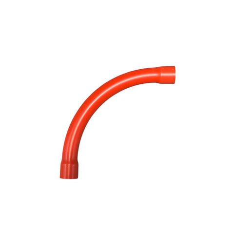 50mm - 90 degree - Sweep Bend - Orange Underground