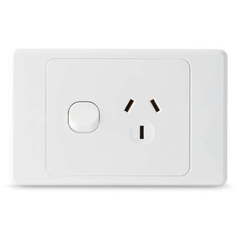 Single 10Amp Powerpoint / GPO Outlet