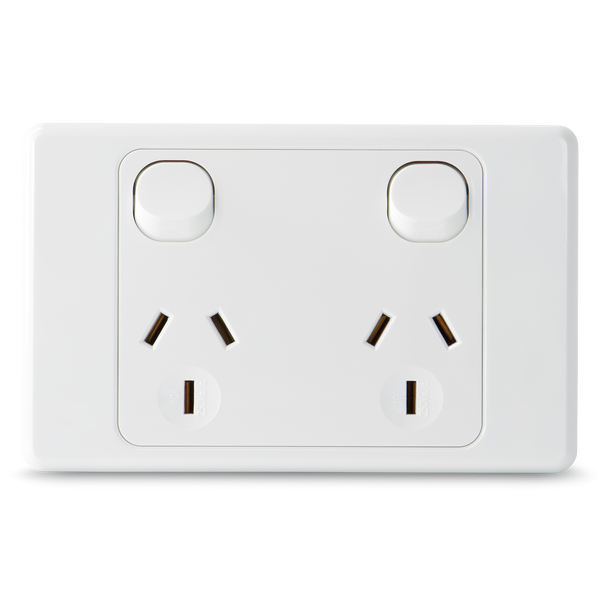 Double 10Amp Powerpoint / GPO Outlet