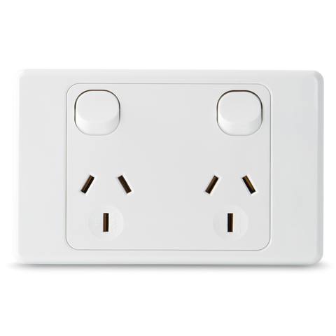 Double 10Amp Powerpoint / GPO Outlet