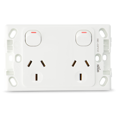 Double 10Amp Powerpoint / GPO Outlet