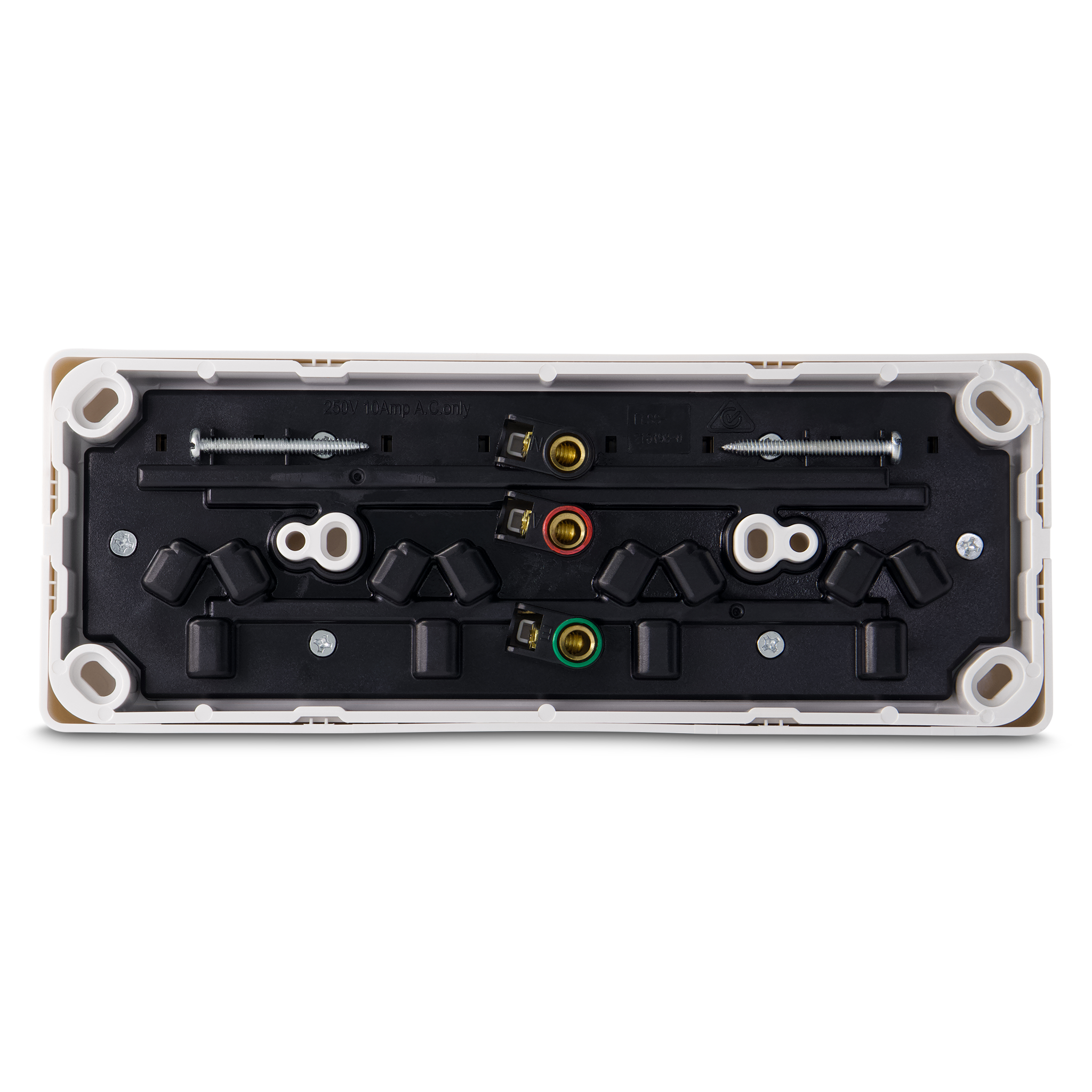 QUAD 10Amp Powerpoint / GPO Outlet - Double Pole - WHITE – Nixon Data ...