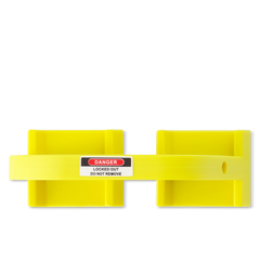 Lock Dog - Large Circuit Breaker Lock Off - Yellow