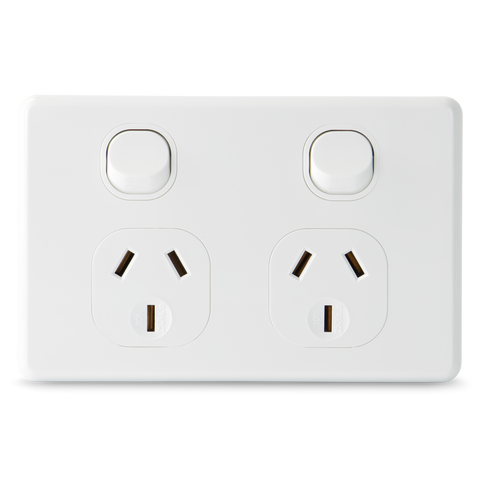 Classic Double 10Amp Powerpoint / GPO Outlet