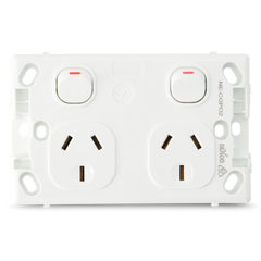 Classic Double 10Amp Powerpoint / GPO Outlet