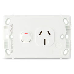 Classic Single 15Amp Powerpoint / GPO Outlet