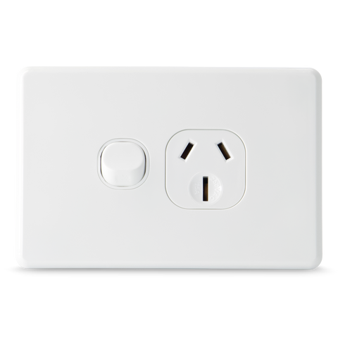 SLIM - Single 15Amp Powerpoint / GPO Outlet