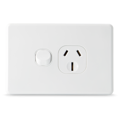 SLIM - Single 15Amp Powerpoint / GPO Outlet
