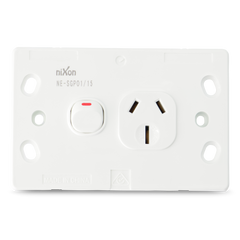 SLIM - Single 15Amp Powerpoint / GPO Outlet