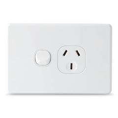 SLIM - Single 10Amp Powerpoint / GPO Outlet