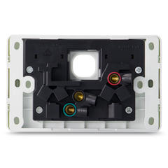 Double 10Amp Powerpoint / GPO Outlet with Provision for extra Switch - Double Pole