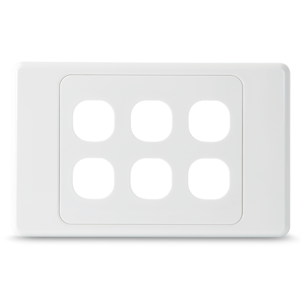 6 Gang - Wall Plate